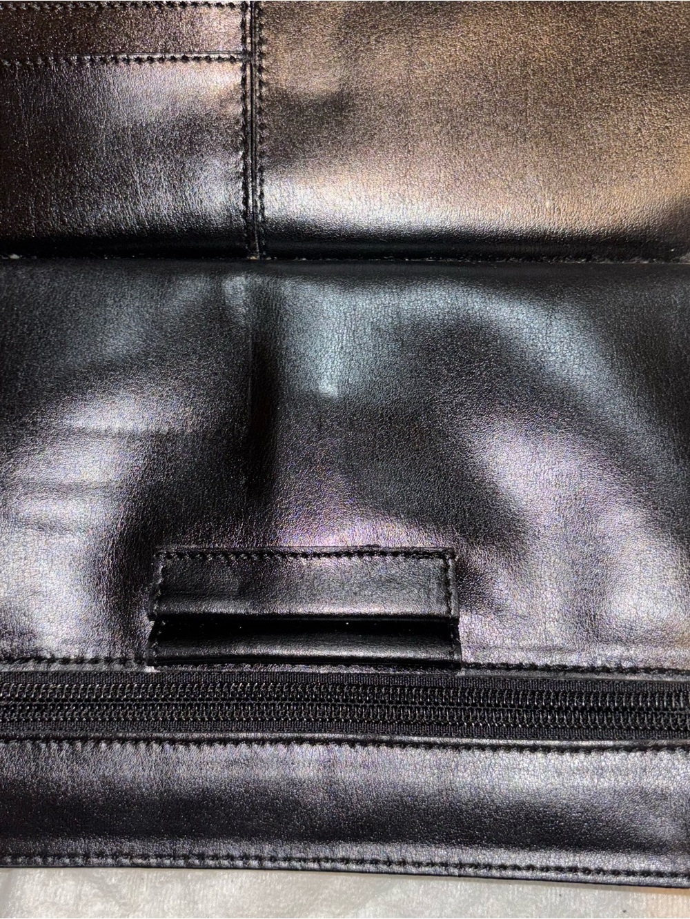 Gianni Versace Black Leather Organizer Clutch / Portfolio with Combo Lock - Picture 8 of 10